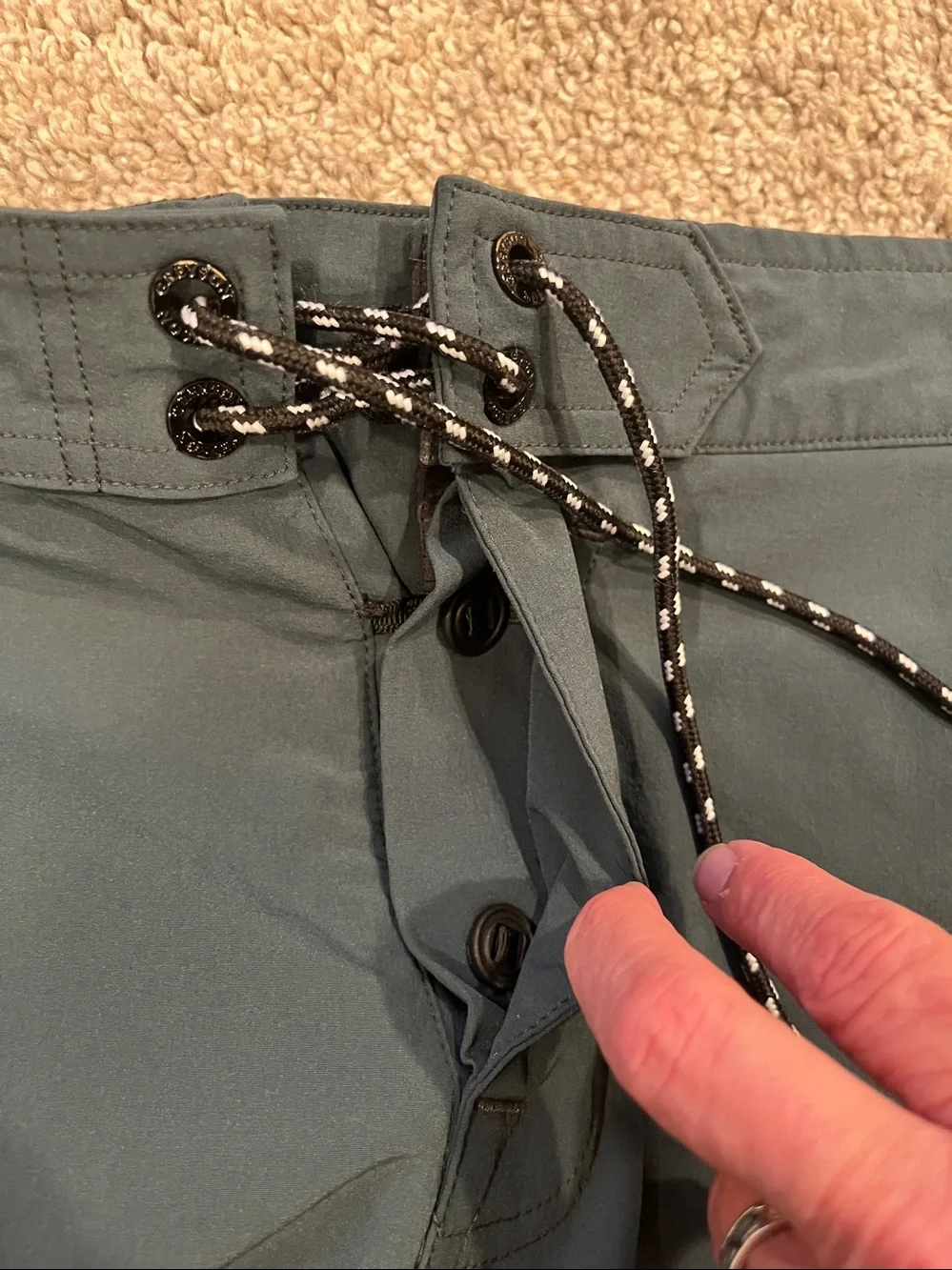 Greyson Men's Teal Board Shorts with Drawstring 34
